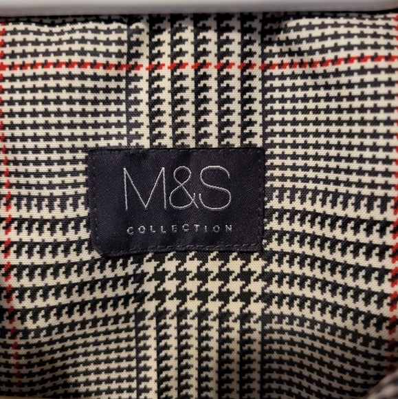 M&S houndstooth trench coat - Picture 3 of 8